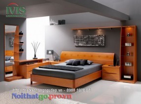 Giường ngủ gỗ tự nhiên TN009